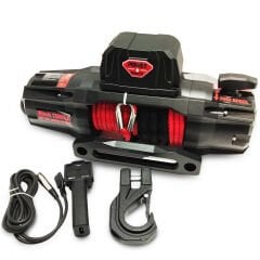 Power Winch Pro 13500 lb Sentetik Kırmızı Halatlı Off-Road 4x4 Elektrikli Vinç 12V