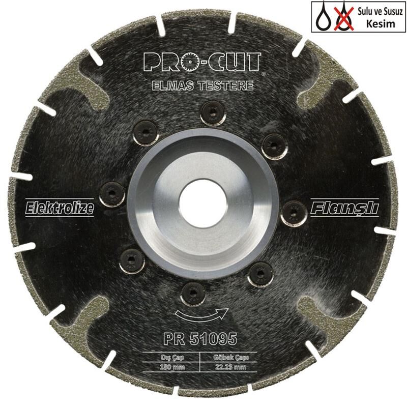 Procut PR51100 - Elekrolize Testere Flanşlı 230 Ece - Yüksek Performans