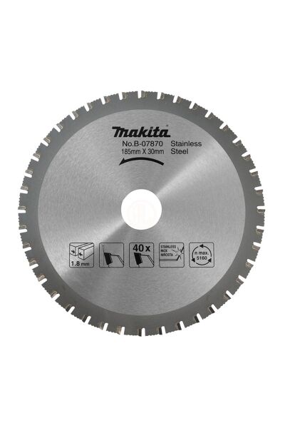 Makita B-07870 Metal Kesme Dai̇re Testere 185X40 Di̇ş