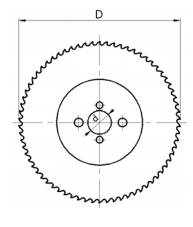 KÖNİG Profil ve Dolu Malzeme Kesim Testere HSS AL-TİN (Inox, paslanmaz çelikler için) 250  mm-350 mm arası