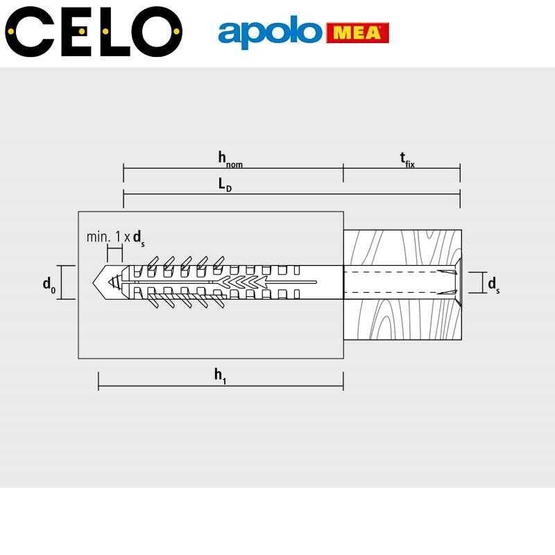 MEA HBR Boşluklu Çerçeve Dübeli (10x135mm, 50 Adet)