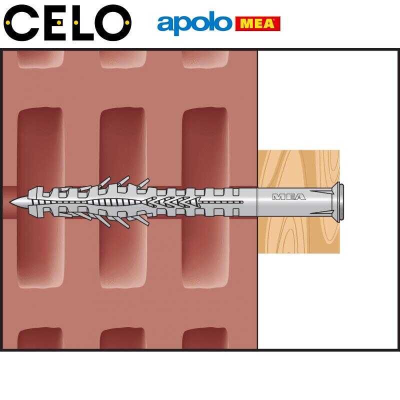 MEA HBR Boşluklu Çerçeve Dübeli (10x135mm, 50 Adet)