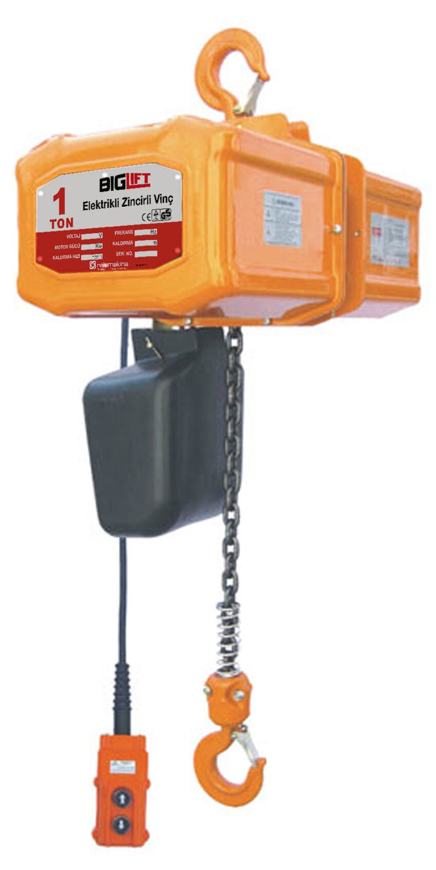 Elektri̇kli̇ Zi̇nci̇rli̇ Vi̇nç 2000 Kg