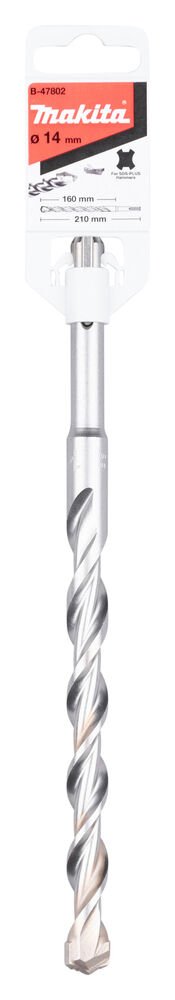 Makita B-47802 - V Plus Seri̇si̇ Sds Plus 2 Elmasli Uç 14x210 Mm