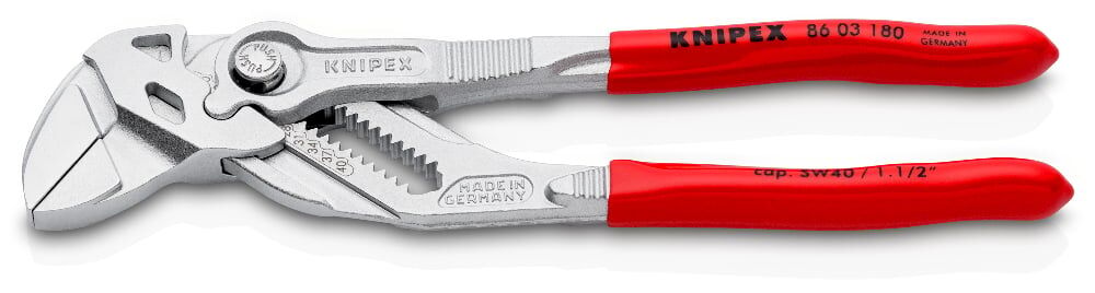 Knipex 86 03 180 - Düz Çene Ayarli Pense 180 Mm