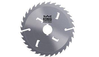 KÖNİG CD-250-03 / 250 3,2 75 / 20 Diş / Elmas Uçlu ve Soğutma Boşluklu Çoklu Dilme Ahşap Kesim