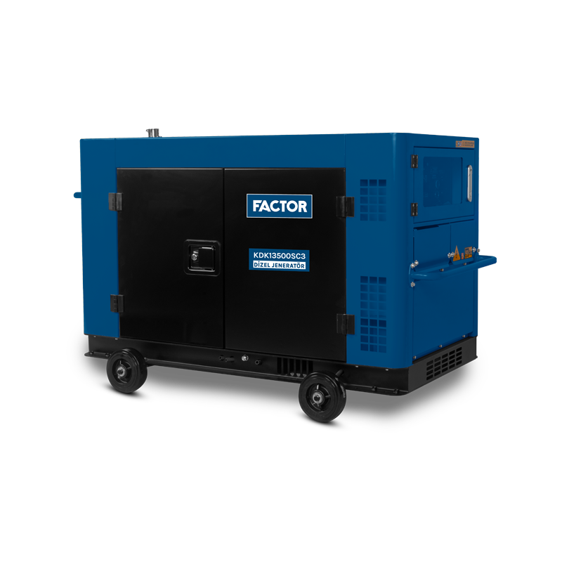 Factor KDK13500SC3 Dizel Jeneratör 13.5 Kva Trifaze