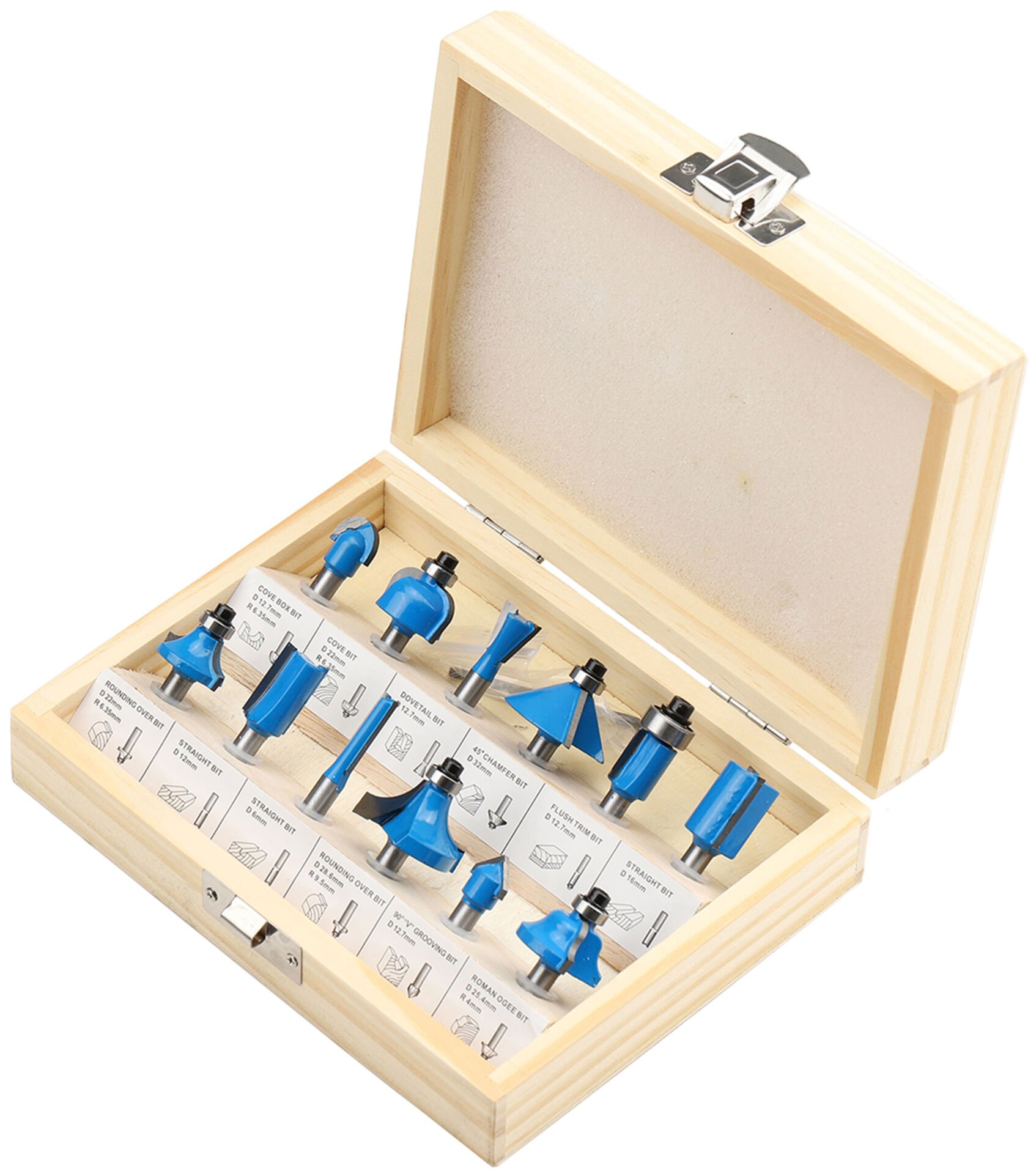 Topshop TH03039 - 12 Parçalı Freze Bıçak Seti - Yüksek Performans