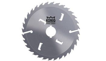 KÖNİG CD-300-04 / 300 3,4 75 / 24 Diş / Elmas Uçlu ve Soğutma Boşluklu Çoklu Dilme Ahşap Kesim