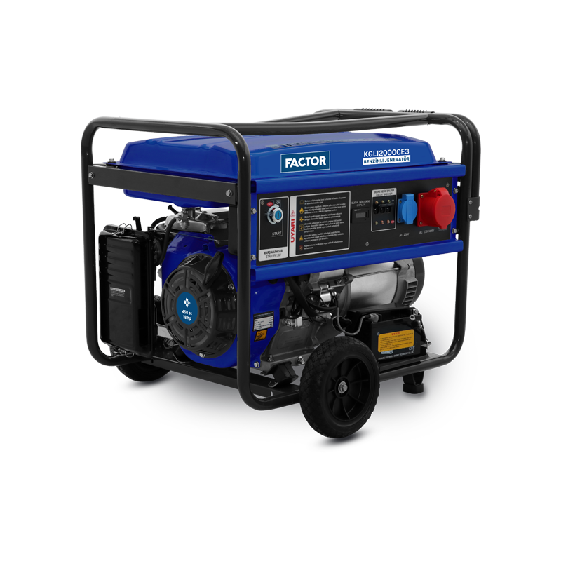 Factor KGL12000CE3 Benzinli Jeneratör 12 Kva Trifaze