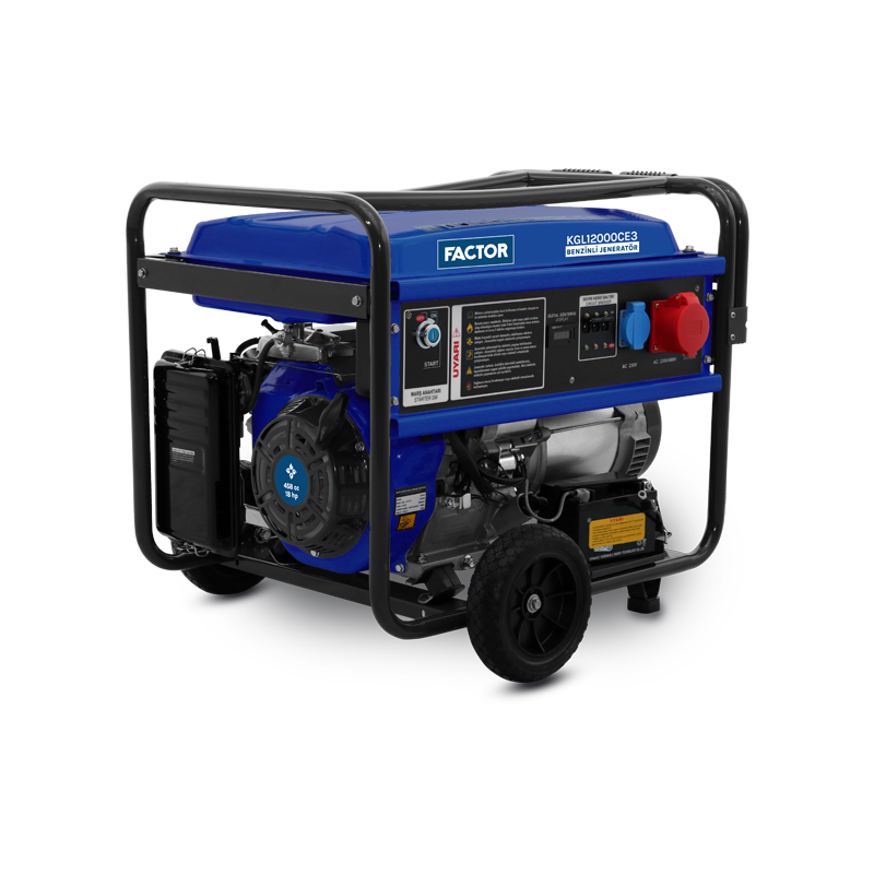 Factor KGL12000CE3 Benzinli Jeneratör 12 Kva Trifaze