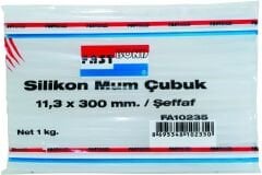 Fastbond FA10235 - Şeffaf Kalın Silikon Mum Çubuk - Fa10235