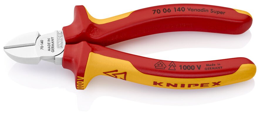 Knipex 7006140 - Vde Yan Keski̇ 140 Mm