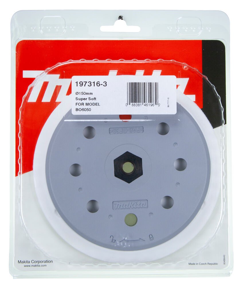 Makita 197316-3 - Lastik Taban - Yumuşak 150 Mm, Uyumlu Makinalar için