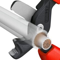 Knipex 95 12 225 Kademeli̇ Kesi̇mli̇ Kablo Makasi