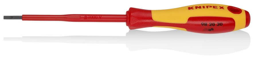 Knipex 982030 - Vde Düz Uçlu Tornavida 202 Mm - Ergonomik Tasarım