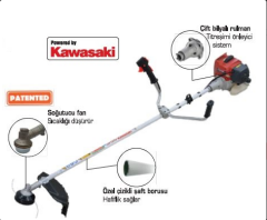 KAWASAKI MIKAWA X800 EVO BENZİNLİ YAN TIRPAN (EASY START)