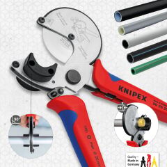 Knipex 90 25 25 Bi̇leşi̇k ve Plasti̇k Boru Kesme Makasi