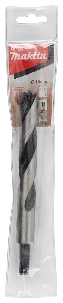 Makita D-07135 - Ahşap Matkap Ucu 18x200 Mm - Dayanıklı ve Hassas