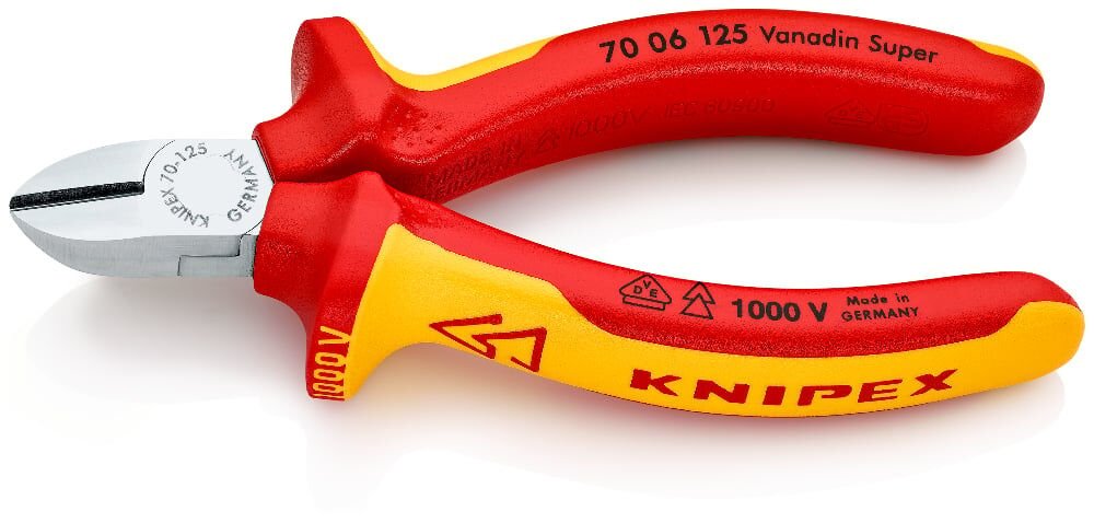 Knipex 70 06 125 - Vde Yan Keski̇ 125 Mm