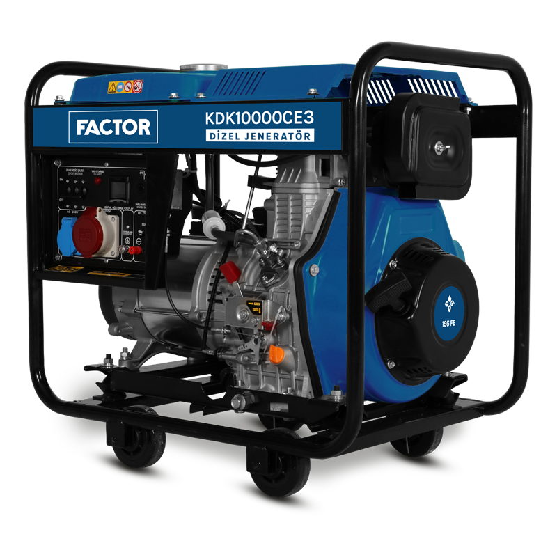 Factor KDK10000CE3 9.4 kVA Dizel Trifaze Jeneratör