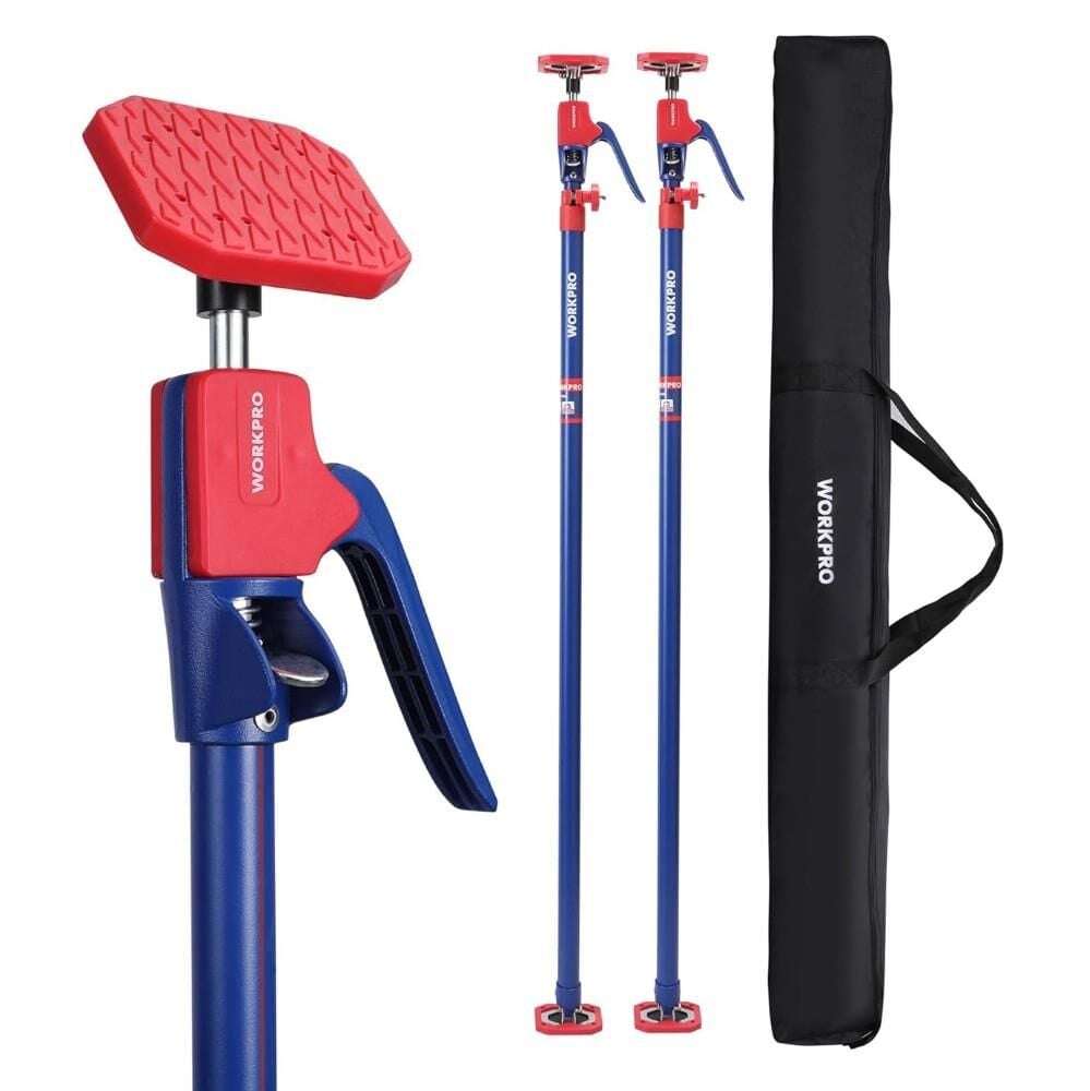 WORKPRO WP289034 137-290cm 70Kg Teleskobik Mandallı Ayarlanabilir 2’Li Çelik Destek Direği + Taşıma Çantası