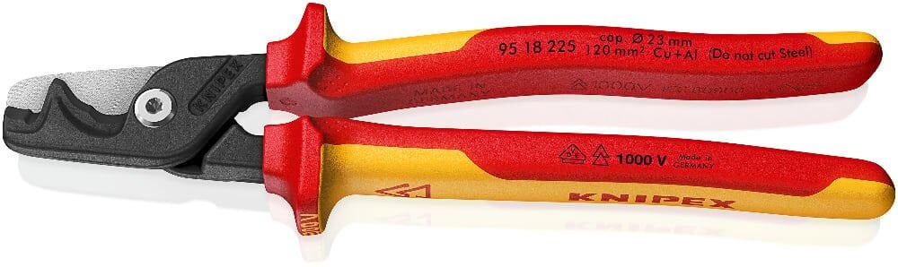 Knipex 95 18 225 Kademeli̇ Kesi̇mli̇ Kablo Makasi 1000V
