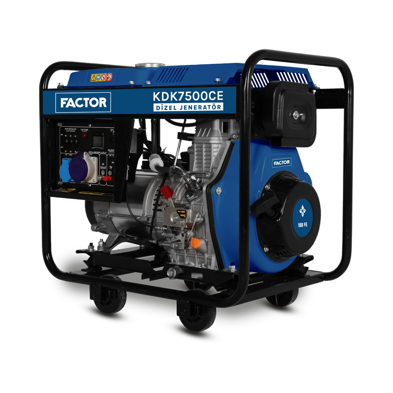 Factor KDK7500CE 6,9 Kva Dizel Monofaze Jeneratör