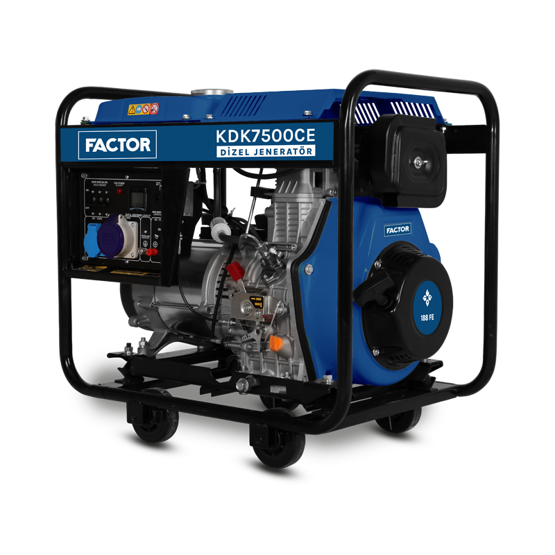 Factor KDK7500CE 6,9 Kva Dizel Monofaze Jeneratör