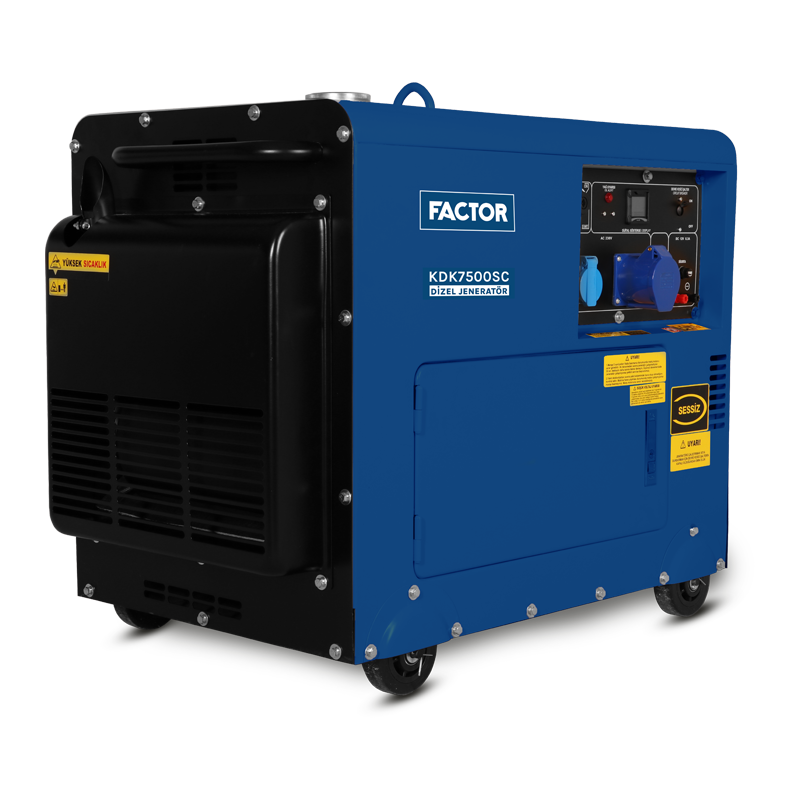 Factor KDK7500SC 6.9 Kva Dizel Kabinli Jeneratör