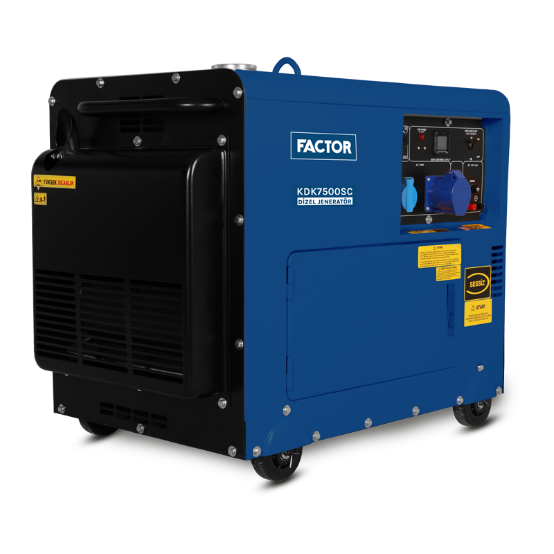 Factor KDK7500SC 6.9 Kva Dizel Kabinli Jeneratör