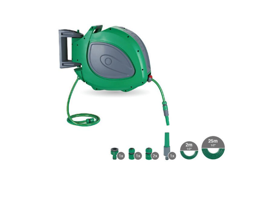 Daye DY6607W25 - 25mt Otomatik Hortum Tamburu - Pratik ve Kullanışlı