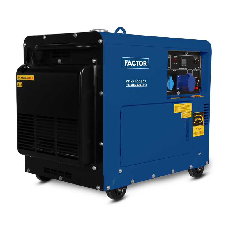 Factor KDK7500SCA 6.9 Kva Otomatik Kabinli Jeneratör 230v