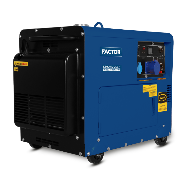 Factor KDK7500SCA 6.9 Kva Otomatik Kabinli Jeneratör 230v