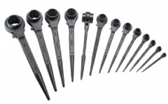 Kazıklı Lokma Cırcır Anahtar (Çift Ölçü) 10X13mm