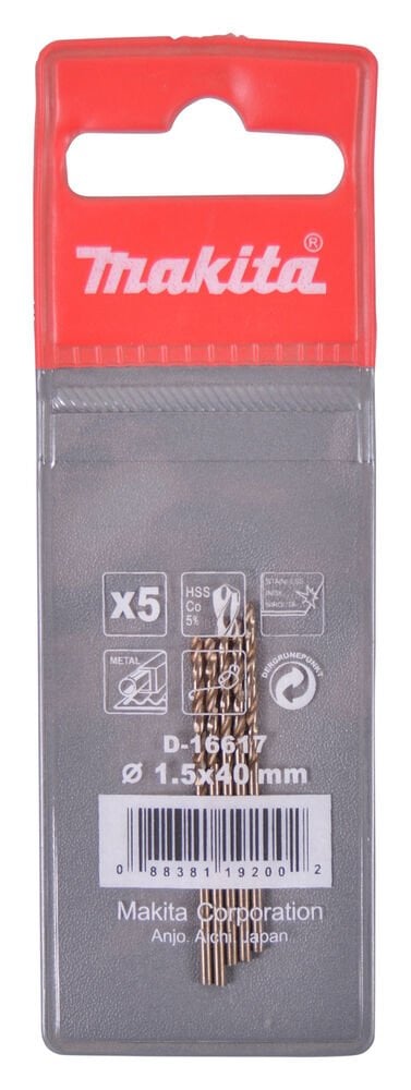 Makita D-16617 - Hss - Co Metal Delme Matkap Ucu 1.5x40 Mm