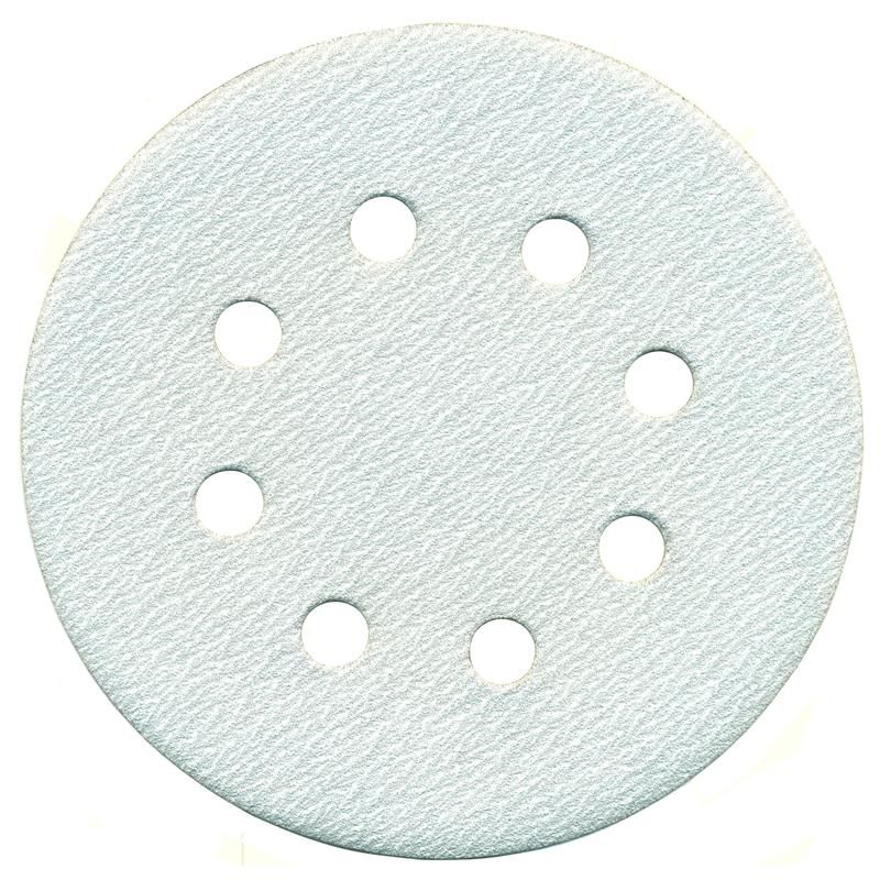 ALÜMİNYUM OKSİT CIRTLI 8 DELİKLİ DİSK ZIMPARA 125 mm 100 KUM