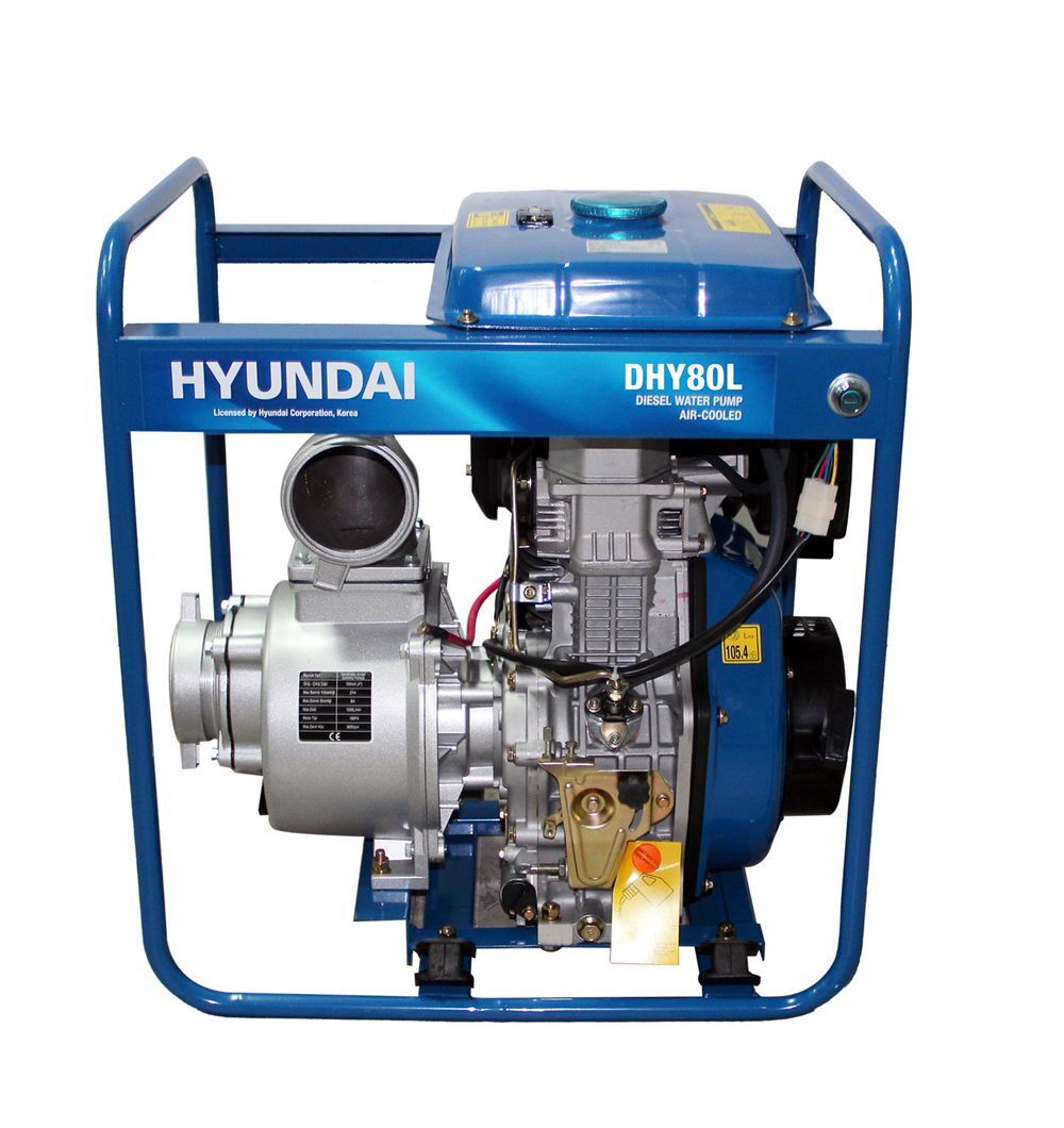 Hyundai DHY80L Büyük Depolu Di̇zel Su Motoru Dhy80L - İpli̇
