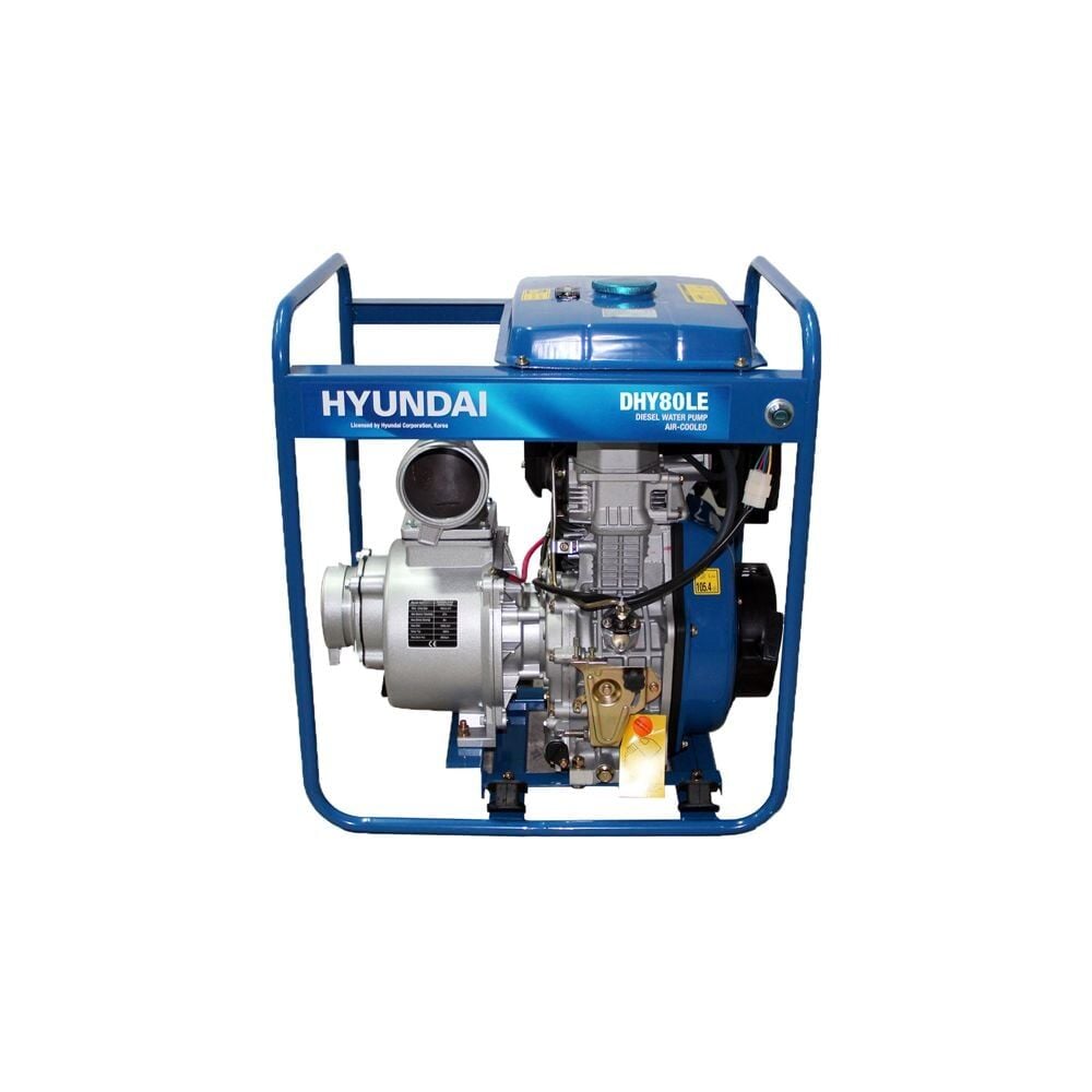 Hyundai DHY80LE Büyük Depolu Di̇zel Su Motoru Dhy80Le - Marşli