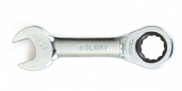 Kısa Düz Cırcır Anahtar 19mm