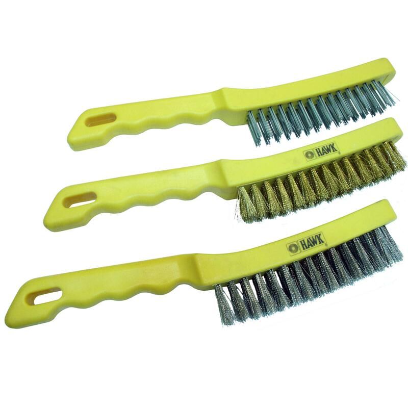 Hawk HA10197 - Plastik Saplı El Tipi Fırça - Bakır Tellili