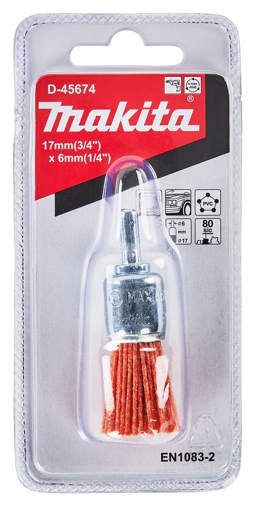 Makita D-45674 - Naylon Dar Fırça - 80 Kum 19x6 Mm