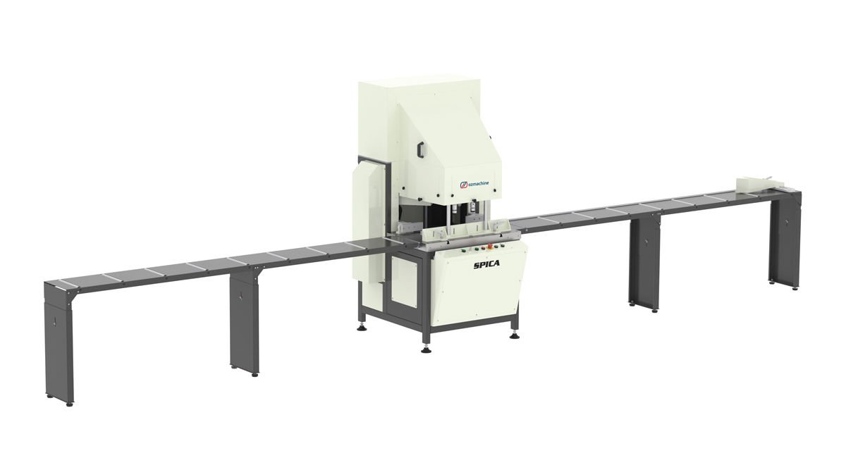 ÖZÇELİKV Kesim ve 90° Kertme Makinesi