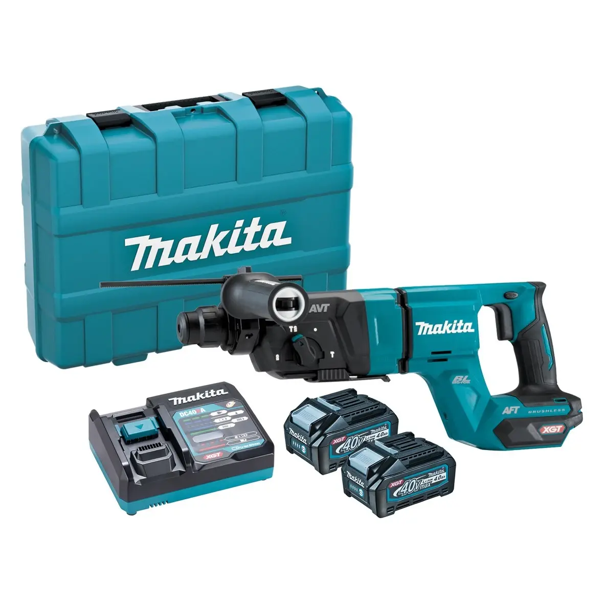 Makita HR007GM201 40V Maks. XGT Kömürsüz Akülü Kırıcı Delici Profesyonel Set (SDS-PLUS, 3.0 J)