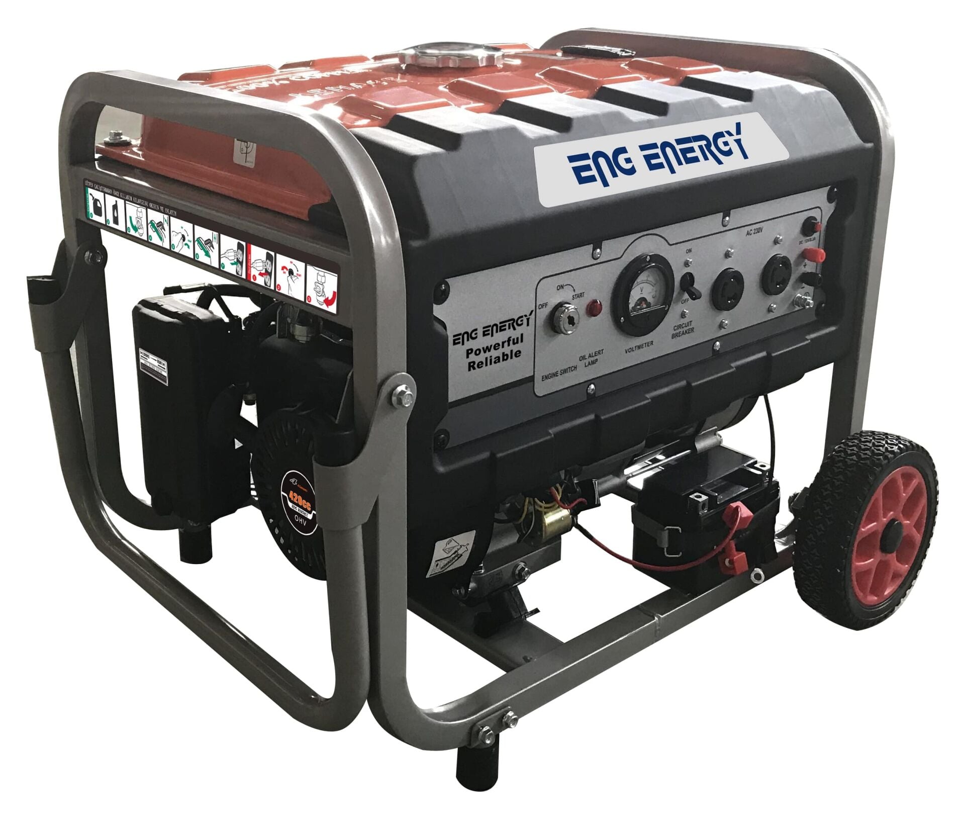 ENERGY KM8000 Marşlı Benzinli 6.5 kW Jeneratör