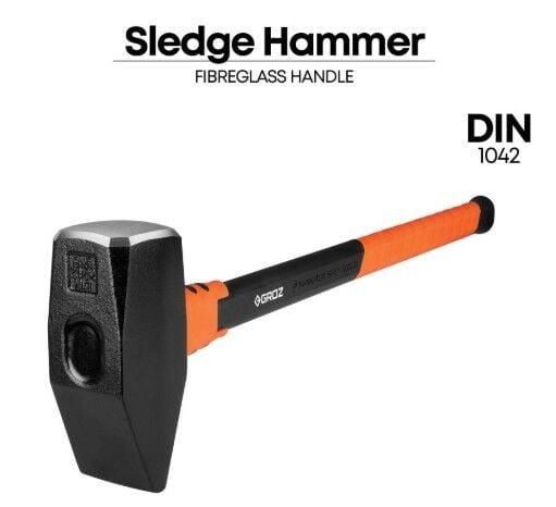 Fiber Saplı Sivri Balyoz 6 Kg DIN1042