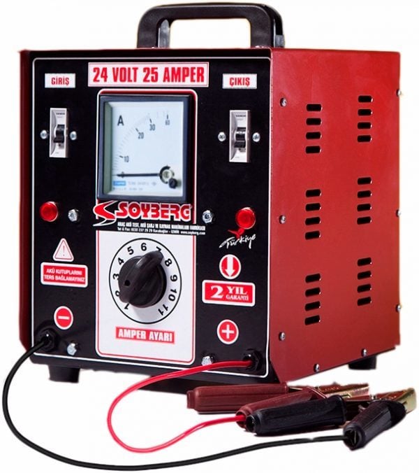Soyberg 2 Akülük Seri Şarj Cihazı 24 Volt 25 Amper (225)