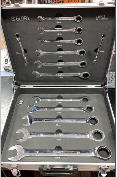 Cırcırlı Kombine Anahtar Takımı 8-32mm 13'lü takım