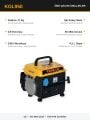 Kama By Reis KGL950 Benzinli Portatif Jeneratör 0.8 kVA 230V