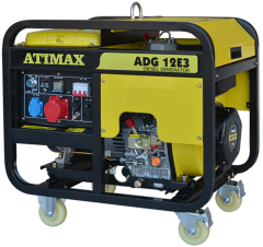 ATIMAX ADG12ES3 10,0 KVA, TRİFAZE, DİZEL KAPALI KASA, MARŞLI, JENERATÖR